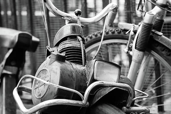 Urban Wall Art featuring the photograph Gas Bike by Chad Thunberg