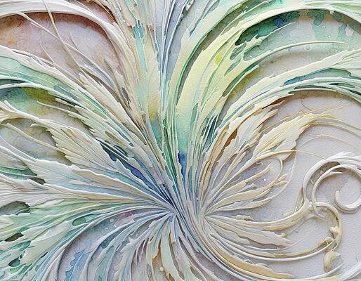 Organic Wall Art featuring the digital art Gathered by Eris And AI