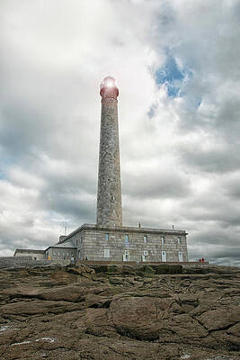 Wall Art featuring the photograph Gatteville Lighthouse 1 by Lisa Chorny