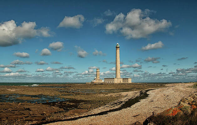 Wall Art featuring the photograph Gatteville Lighthouse 2 by Lisa Chorny