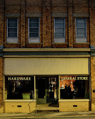 Wall Art featuring the photograph General Store Mt Gilead by Flees Photos