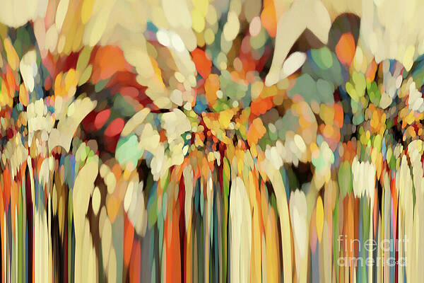 Wall Art featuring the painting Genesis 19 15. Angels Guiding Lot. Christian Art Faith Inspiration by Mark Lawrence