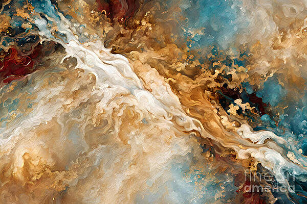 White Wall Art featuring the painting Genesis 28 12. Heaven's Gate by Mark Lawrence