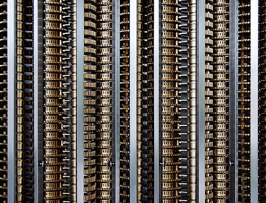 Textured Photograph - Genuine Steampunk -- Charles Babbage Difference Engine No. 2 Mechanical Computer by Darin Volpe
