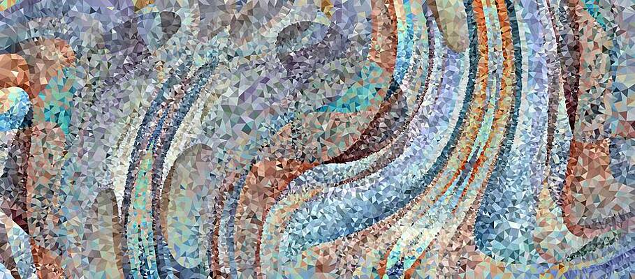 Wall Art featuring the digital art Geode Agate by David Manlove