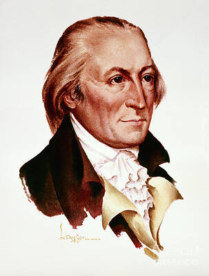 Portrait Painting - George Clymer - Signers Of The U.S. Constitution by Lyle Tayson