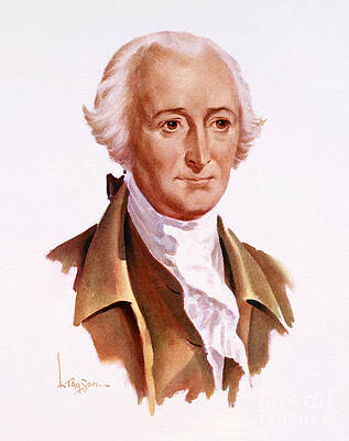 Portrait Painting - George Read - Signers Of The U.S. Constitution by Lyle Tayson