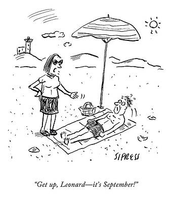 Rest Drawing - Get Up, Leonard by David Sipress