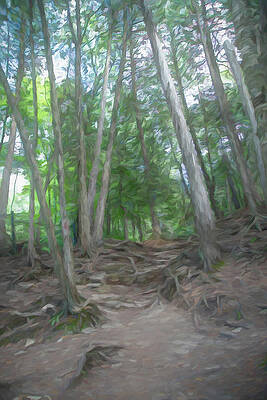 Wildlife Photograph - Getting To The Root Of The Problem, Painterly by John Twynam