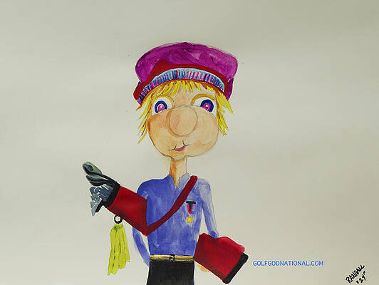 Golf Wall Art featuring the painting GGN Junior Promo Copy 2 by Randall Coleman