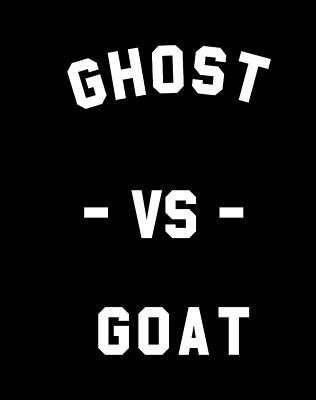 Cool Wall Art featuring the digital art Ghost Vs Goat by Flippin Sweet Gear