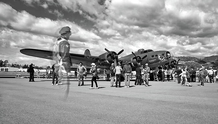 Pilot Photograph - Ghostly Crew Member by American Landscapes