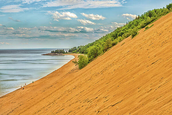 Yellow Wall Art featuring the photograph Giant Sand Dune Along The St. Lawrence River - Tadoussac, Quebec by Elvira Peretsman