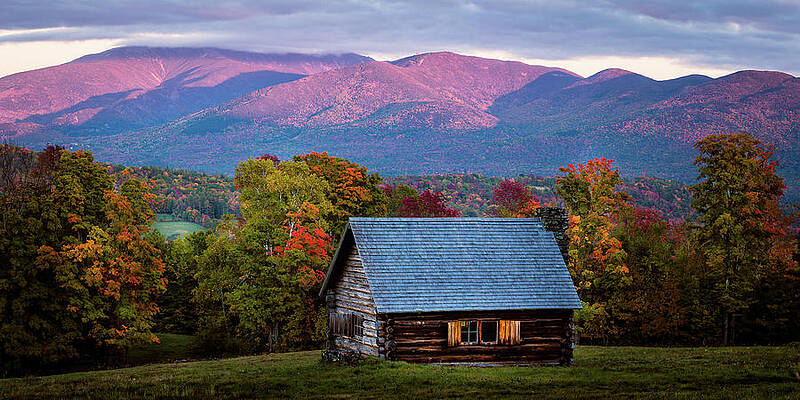 Wall Art featuring the photograph Gibbs Cabin, Sugar Hill NH by Jeff Sinon
