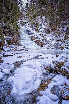 Wall Art featuring the photograph Gibbs Falls Under Ice by Jeff Sinon