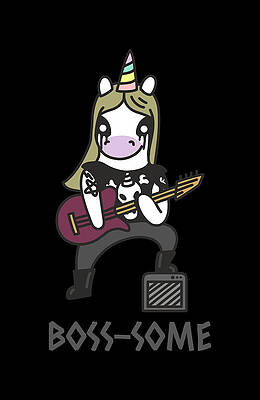 Xmas Wall Art featuring the digital art Gift For Boss Boss-Some Awesome by Flippin Sweet Gear