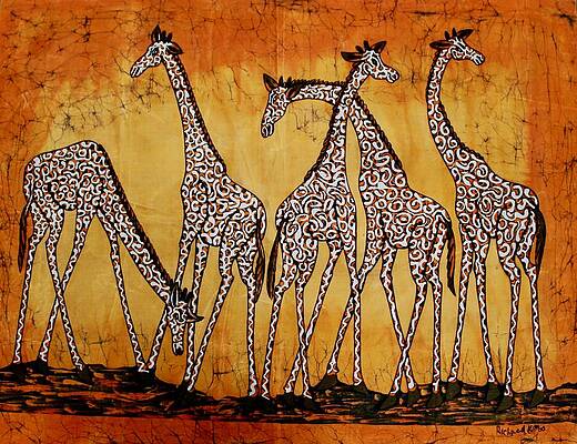 Pattern Painting - Giraffes by Batiks