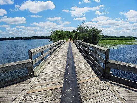Wall Art featuring the photograph Glacial Drumlin State Trail, Lake Mills, Wisconsin by Steven Ralser