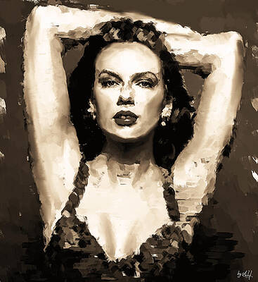 Expression Wall Art featuring the digital art Taylor Swift, Karma by Gradify Creations