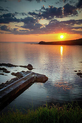 Reflection Wall Art featuring the photograph Glashabeg Sunset by Mark Callanan