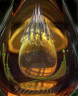 Abstract Photograph - Glass Abstract by Jean Noren