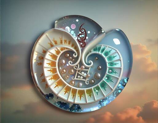Dreamlike Digital Art - Glass Charm by Eris And AI