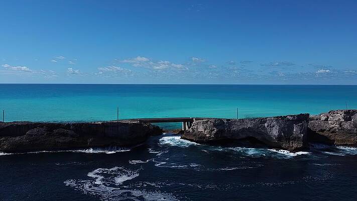 Wall Art featuring the photograph Glass Window Bridge Eleuthera by Gian Smith