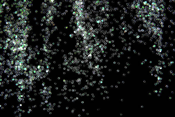 Photograph - Glitter Sparkle On Black Background by Severija Kirilovaite