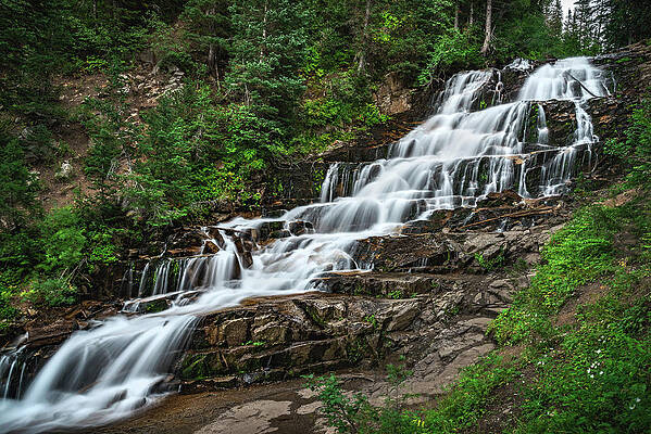 Landscape Photograph - Gloria Falls - Little Cottonwood Canyon, Utah by Abbie Warnock