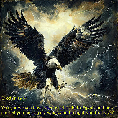 Digital Art - God As An Eagle by Gian Smith