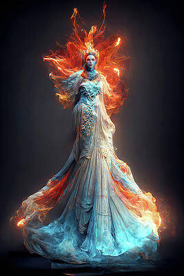 Goddess Of Fire And Ice by Ron Weathers