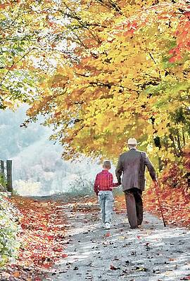 Fall Photograph - Going Home by Randall Dill