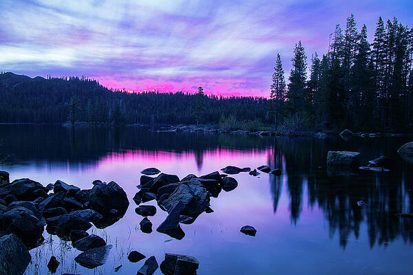 Sky Photograph - Gold Lake Evening Beauty by Mike Lee