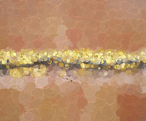 Wall Art featuring the digital art Gold Mine by Alison Frank