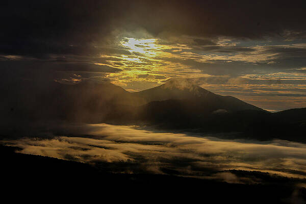 Wall Art featuring the photograph Golden Dawn In The Blue Ridge Mountains by Deb Beausoleil