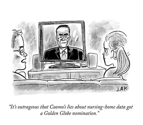 Globe Drawing - Golden Globe Nomination by Jason Adam Katzenstein