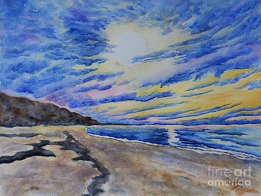 Wall Art featuring the painting Golden Glow by Eileen Kelly