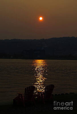 Sunset Over Serene Lake Photograph
