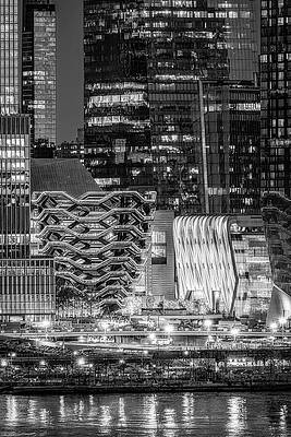 Wall Art featuring the photograph Golden Hour In Hudson Yards VBW by Susan Candelario