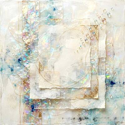Colorful Layered Abstract Composition Wall Art