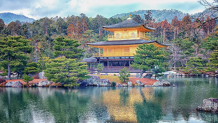 Golden Pavilion in Kyoto Wall Art