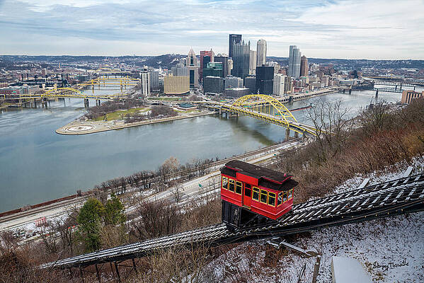 Landscape Wall Art featuring the photograph Golden Triangle, Pittsburgh by Sanjay Marathe