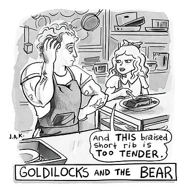 Recipe Drawing - Goldilocks And The Bear by Jason Adam Katzenstein