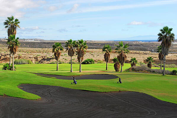 Photograph - Golf Course In Tenerife Island, Canary Islands by Severija Kirilovaite