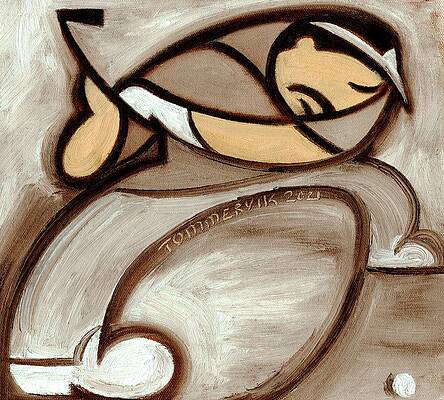 Golf Painting - Golfing Out Of The Bunker by Tommervik