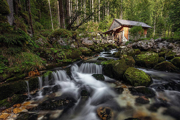 Beautiful Photograph - Gollinger Mill Cascade by Todd Wilkinson