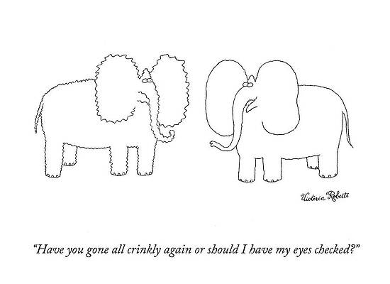 Whimsical Wall Art featuring the drawing Gone All Crinkly by Victoria Roberts