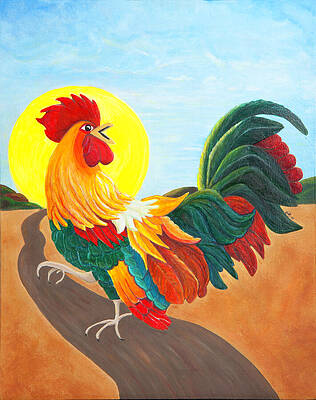 Vibrant Wall Art featuring the painting Good Morning by Art From the Heart