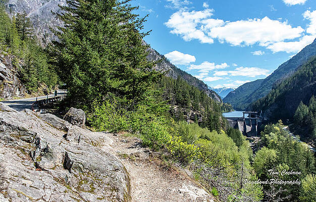 State Route 20 Photograph - Gorge Dam And Lake Beside SR 20 by Tom Cochran
