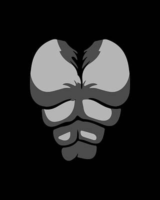 Costume Digital Art - Gorilla Monkey Chest Costume by Flippin Sweet Gear